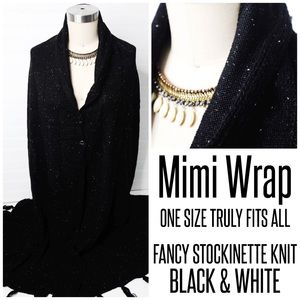 Lularoe Black MIMI kimono cardigan coverup